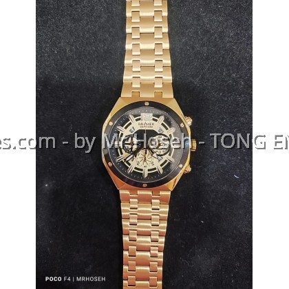 Balmer 45mm Octagon Shaped Men Chronograph Watch 8163G GP-2